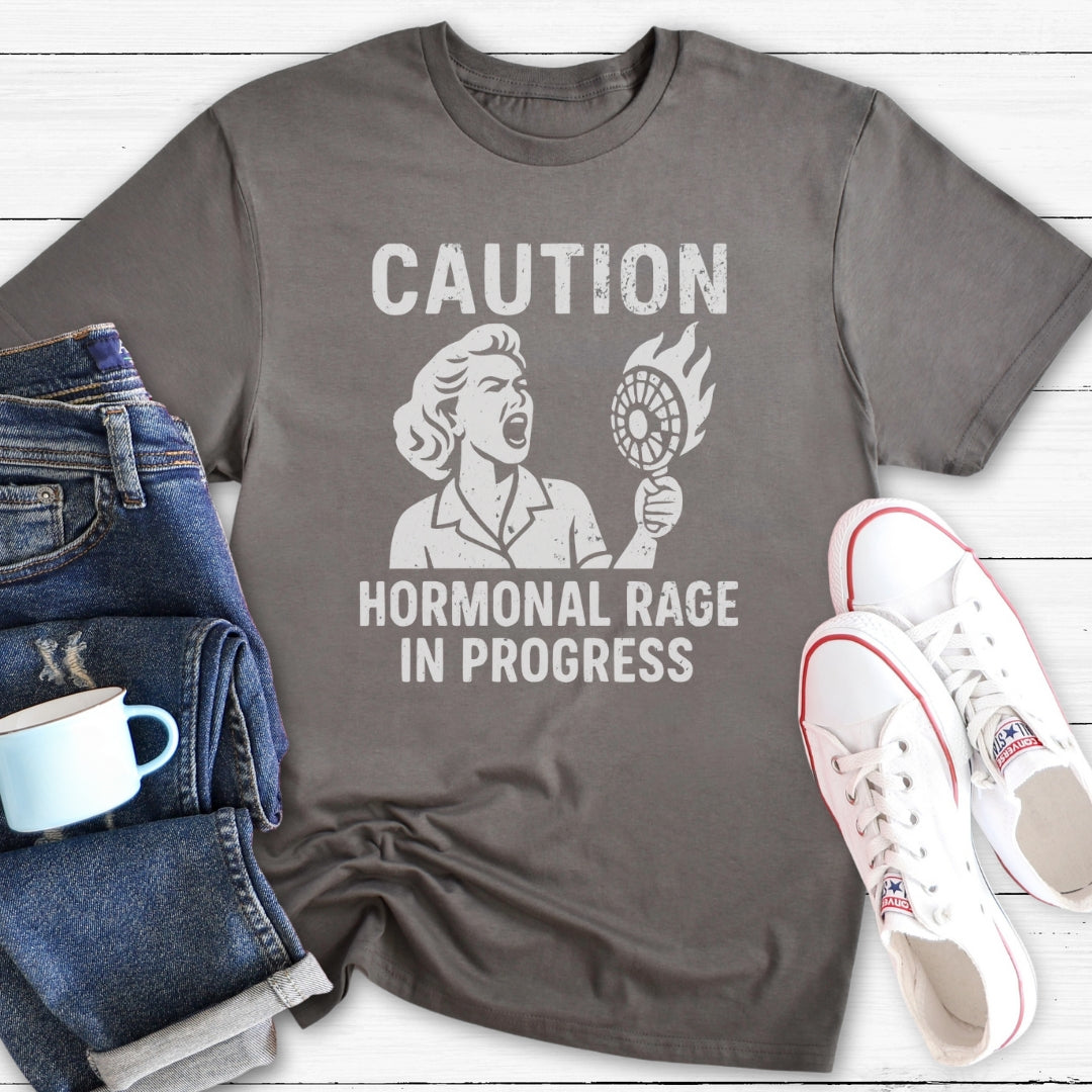 Hormonal Rage In Progress | Funny Menopause T-Shirt