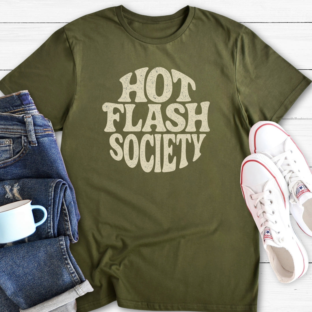 Hot Flash Society | Funny Menopause T-Shirt