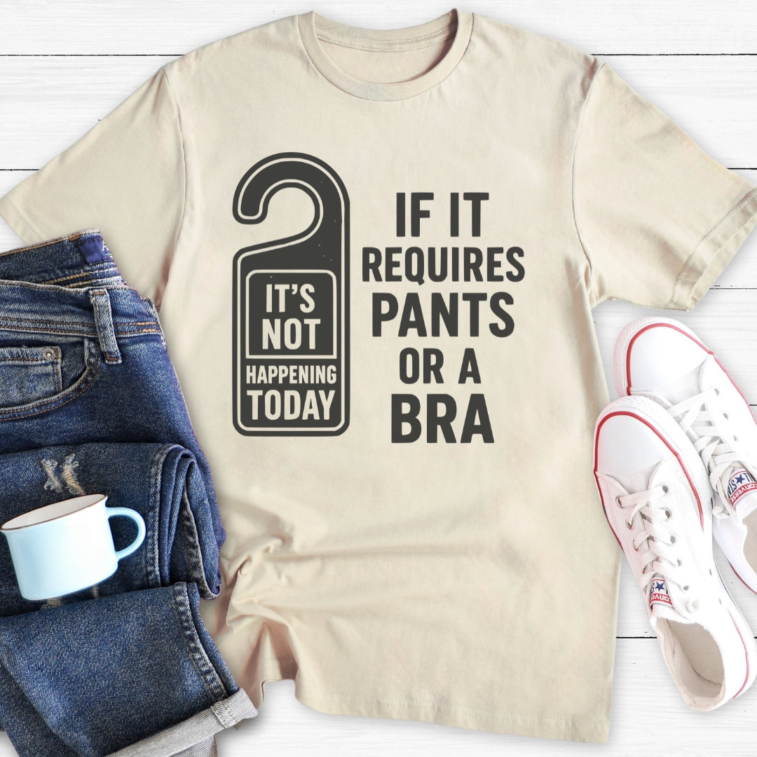 If it requires pants or a bra (door-hanger) | T-Shirt