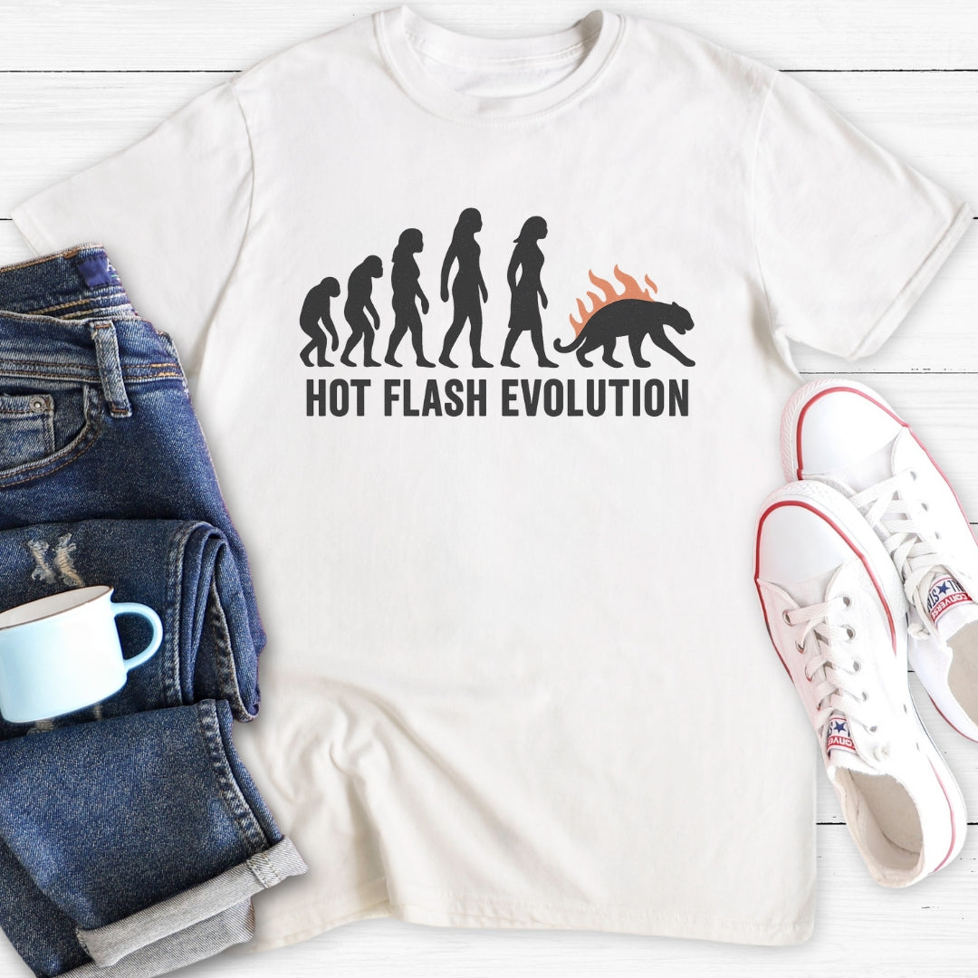 Hot Flash Evolution | Funny Menopause T-Shirt