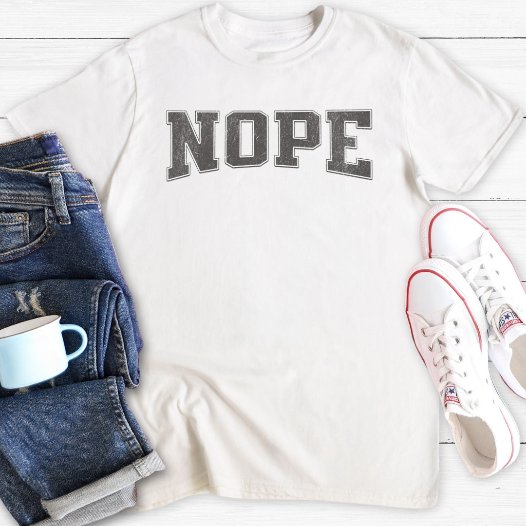 Nope (Varsity) | T-Shirt