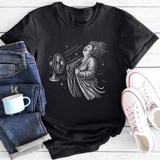 Hot Flash Fan Club | Funny Menopause T-Shirt