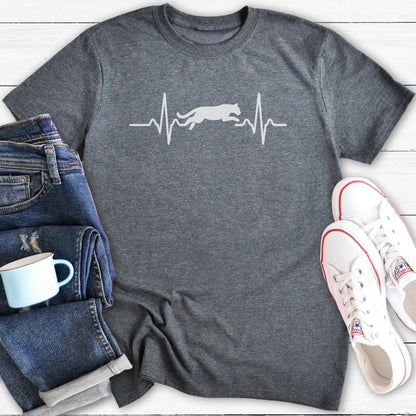 Cougar Puberty Heartline | Funny Menopause T-Shirt