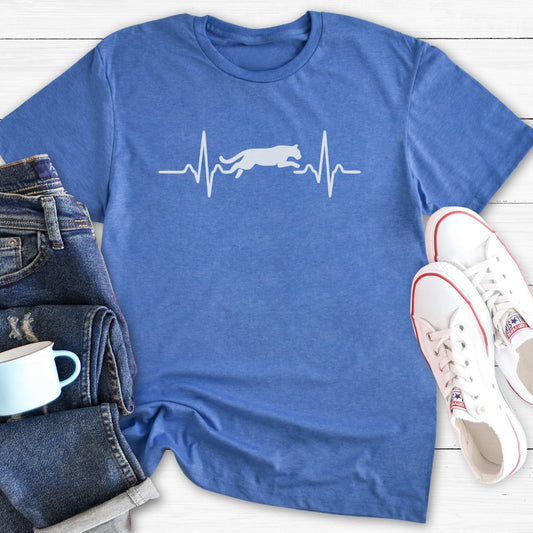 Cougar Puberty Heartline | Funny Menopause T-Shirt
