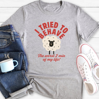 I tried to behave (black sheep) | T-Shirt