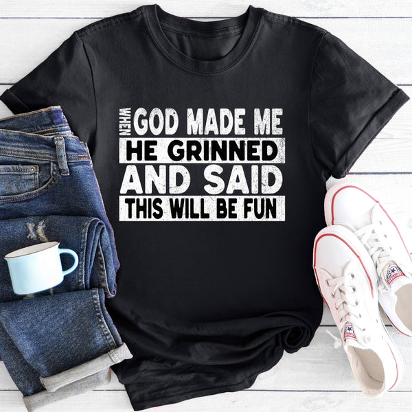 God Made Me a Mom Graphic Tee