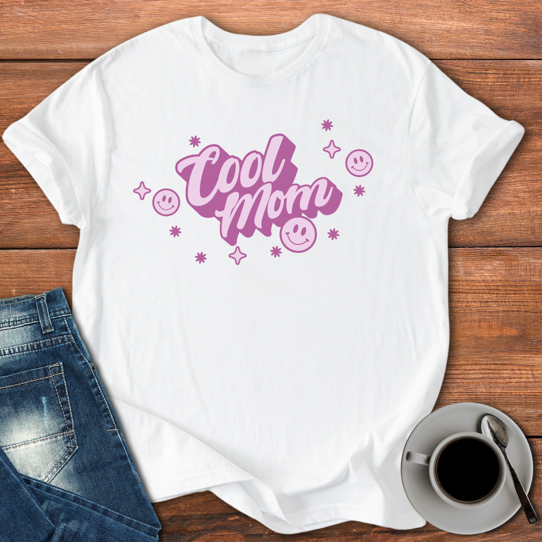 Cool Mom (Smiley Face) | T-shirt