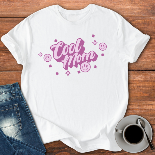 Cool Mom (Smiley Face) | T-shirt